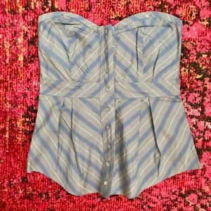 Vtg Anthropologie Odelle Strapless Top Size 10